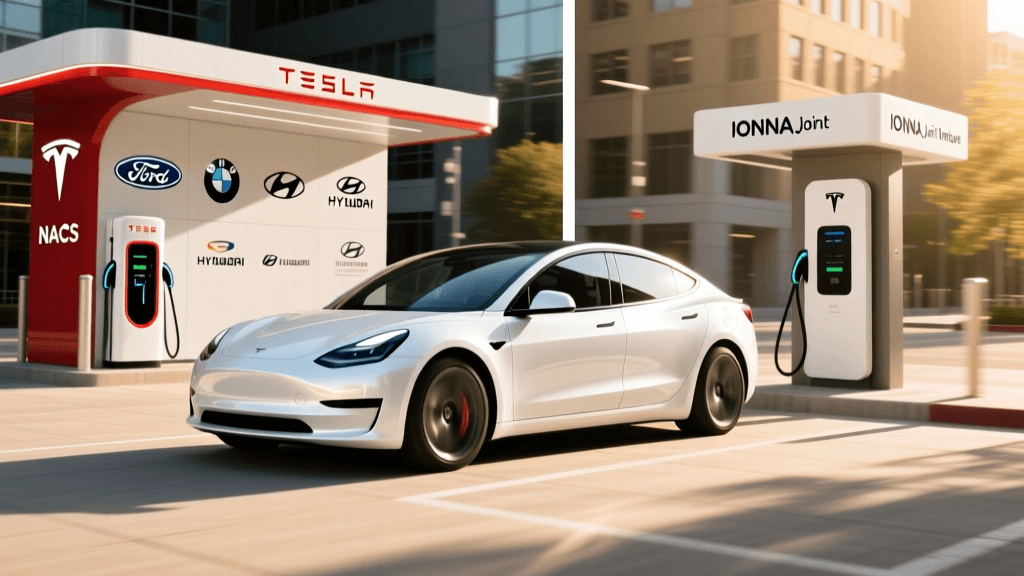 Tesla NACS Alliance vs. IONNA Network: Charging Showdown