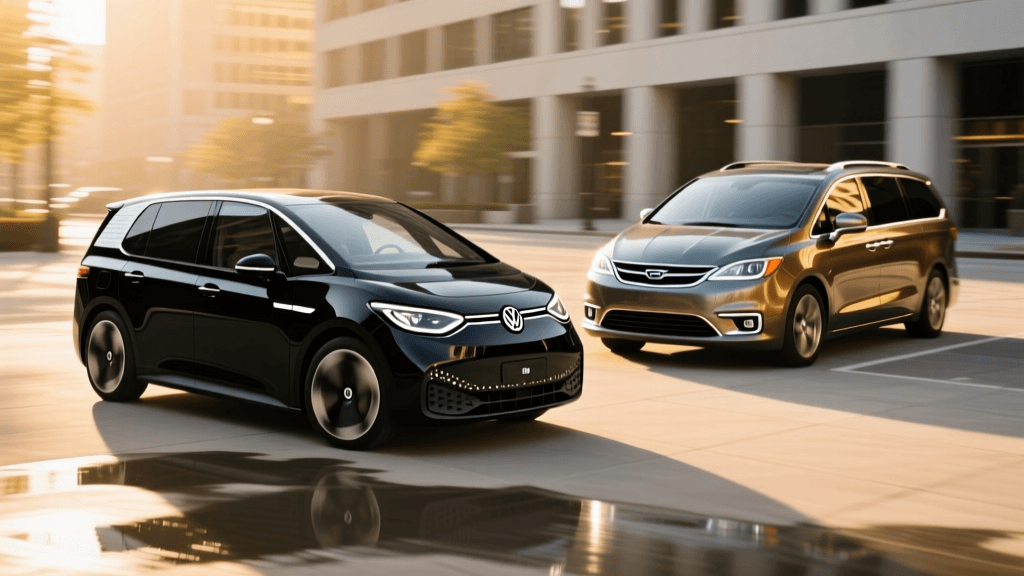 VW ID.Buzz vs Chrysler Pacifica Hybrid: Busting Minivan Myths