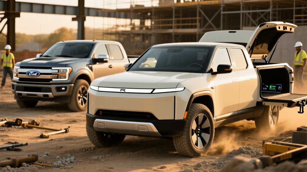 Ford Lightning vs Rivian R1T Work Truck Data Analysis