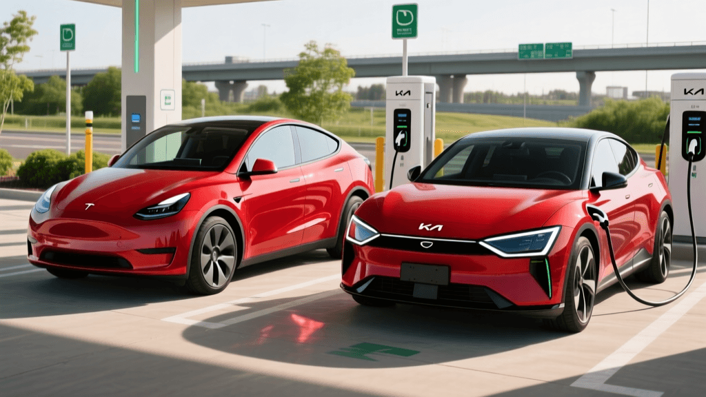 Tesla Model Y vs Kia EV6: Range & Charging Speed Test