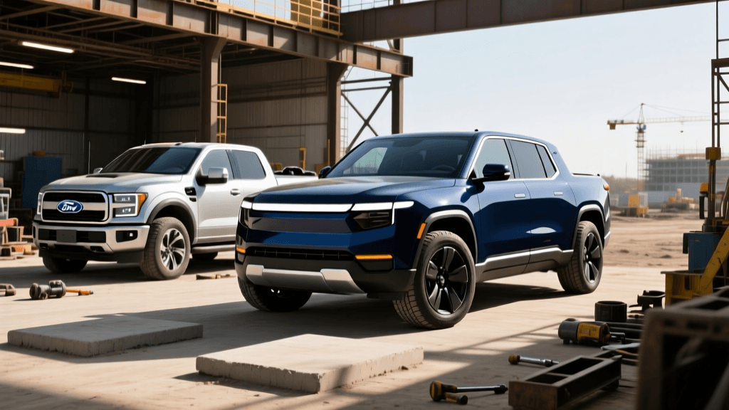 F-150 Lightning vs Rivian R1T: Work Truck Capability
